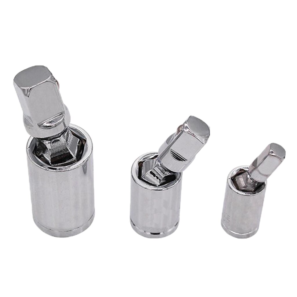 3PCS Set Swivel Impact Adapter Universal Joint Driver Socket