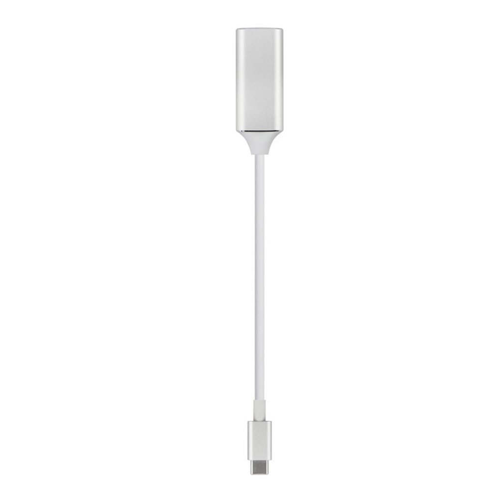 Usb C Hdmi Type C Naar Hdmi 4K Adapter Kabels Type C Naar Hdmi Kabel Voor Macbook Oppervlak samsung Galaxy Huawei Mate 10: WHITE