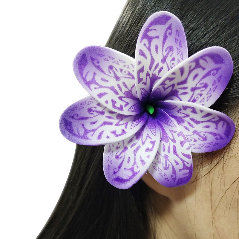 10 stk/sæt bryllup kunstige æg blomster jul hawaii sommerfest strand diy hjemmedekoration hula pige hår tilbehør
