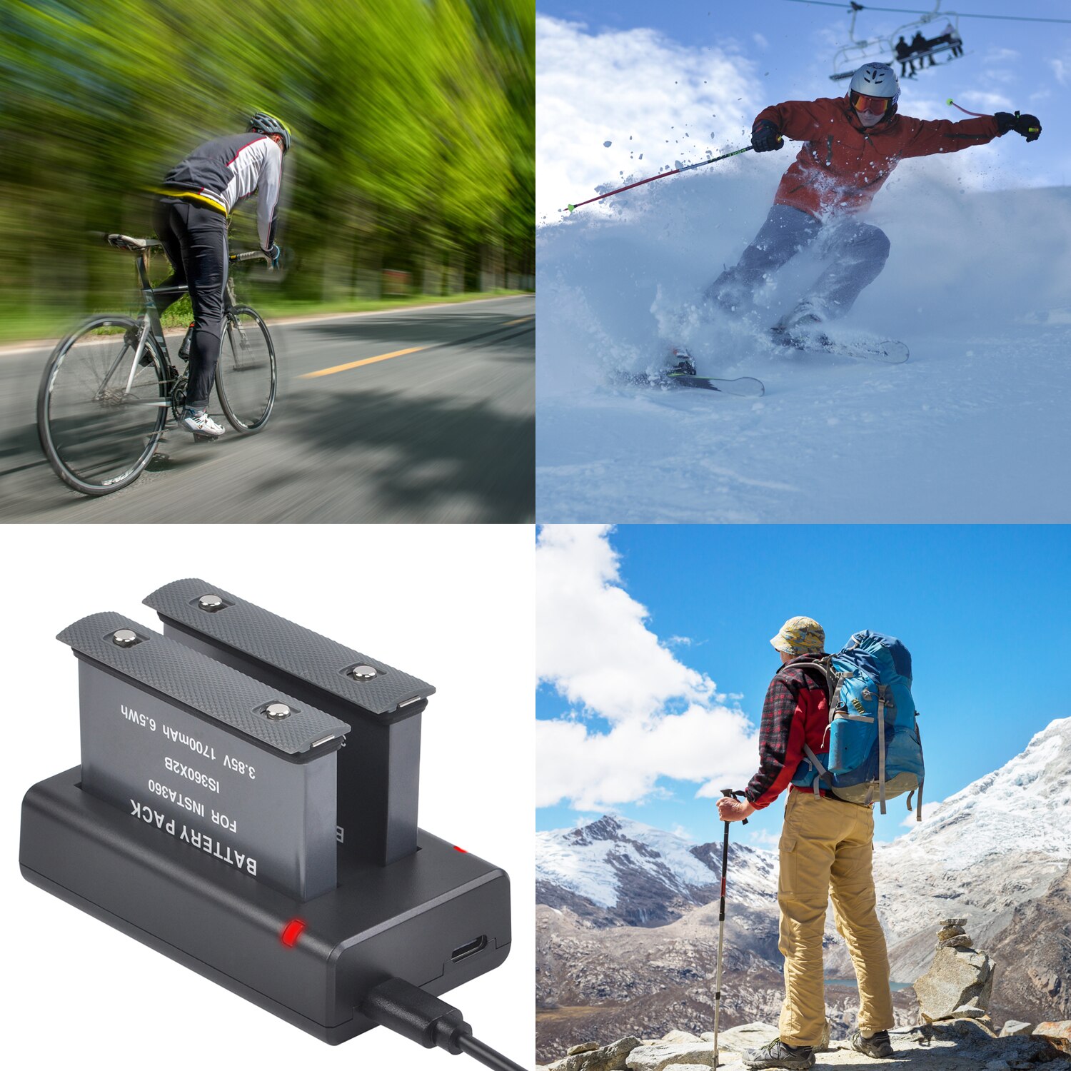 3,85 V 1700mAh Akku für Insta360 EINE X2 Kamera Akku