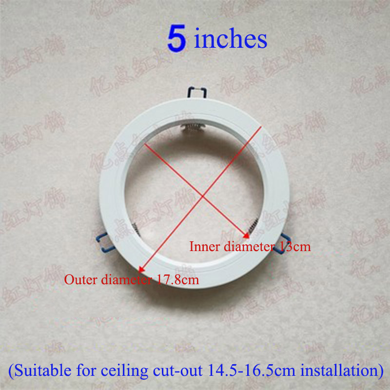 Led Downlight Spotlight Beugels Light Stand Adapters Lampenkap Ringen Gat Vergroten Witte Buitenste Frames Uitgesneden Remedial Cirkels hanglamp kappen lampenkappen lampenkapjes grote lampenkap lampenkap klein metalen