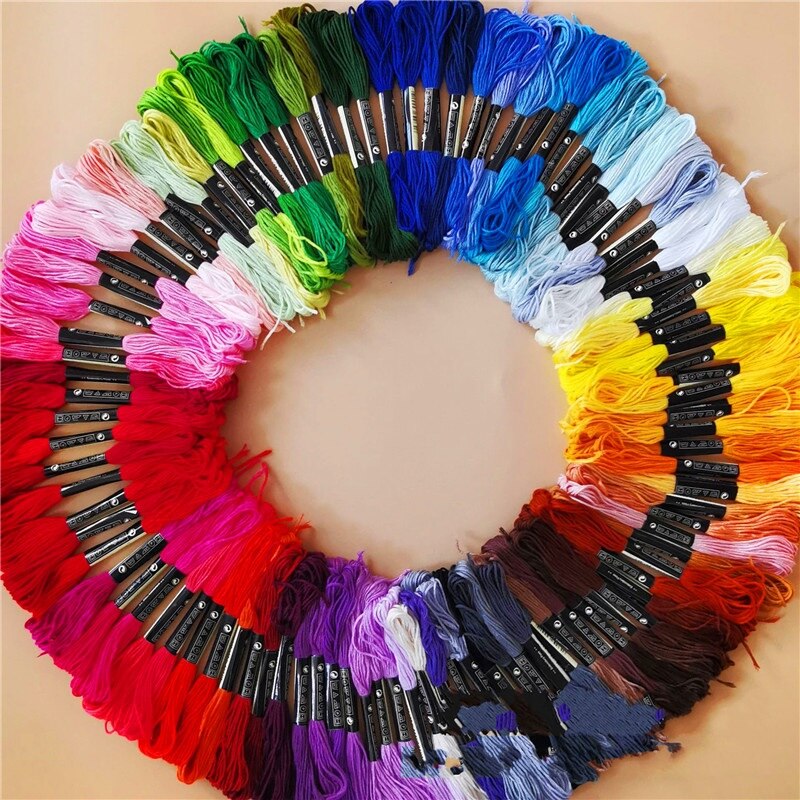 DIY DMCdmc Cross Stitch Cotton Embroidery Thread Colorful Anchor Similar Floss Sewing Skeins Craft Hogard Embroidery Threads