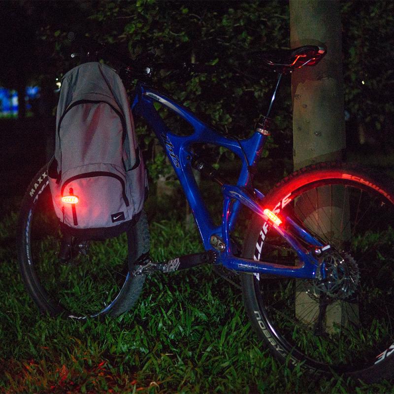 Led Fiets Achterlicht Running Clip Tas Usb Licht Waterdichte Outdoor Sport Fiets Light Night Veiligheidswaarschuwing Licht Weg Signaal
