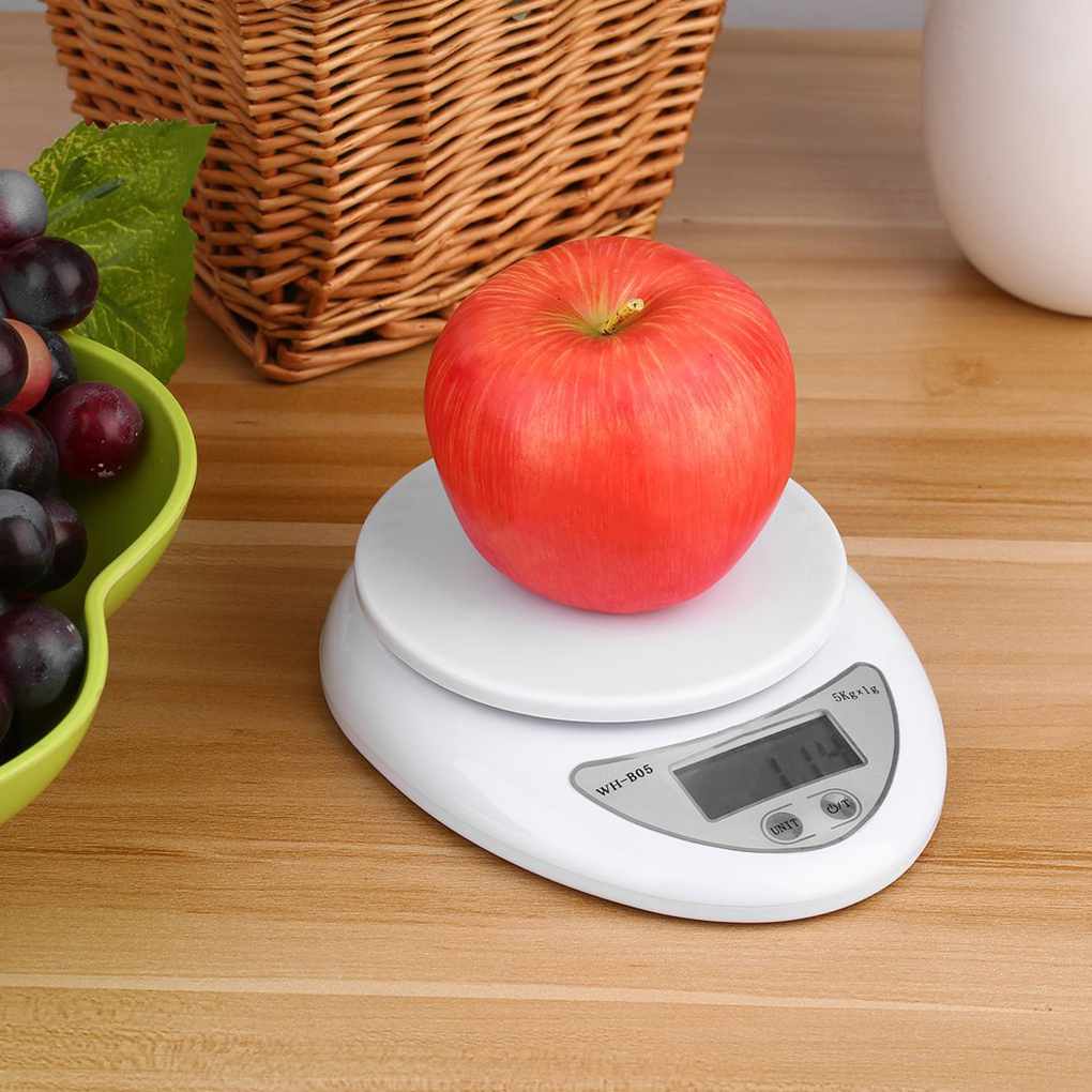 5kg / 1g Portable Digital Scale LED Electronic Scale Food Measurement Weight Battery Powered Measurement Weight Kitchen Gadget