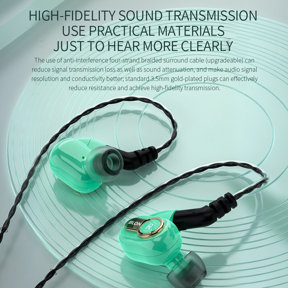 BLON BL-05s 3rd Generation 10MM Carbon Nanotube CNT Diaphragm In Ear Earphone DJ Earbuds with 2PIN Cable BL-05 BL-03 ZSN PRO