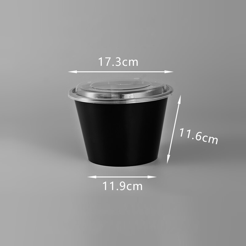 Disposable lunch box: Y1750 black 50sets