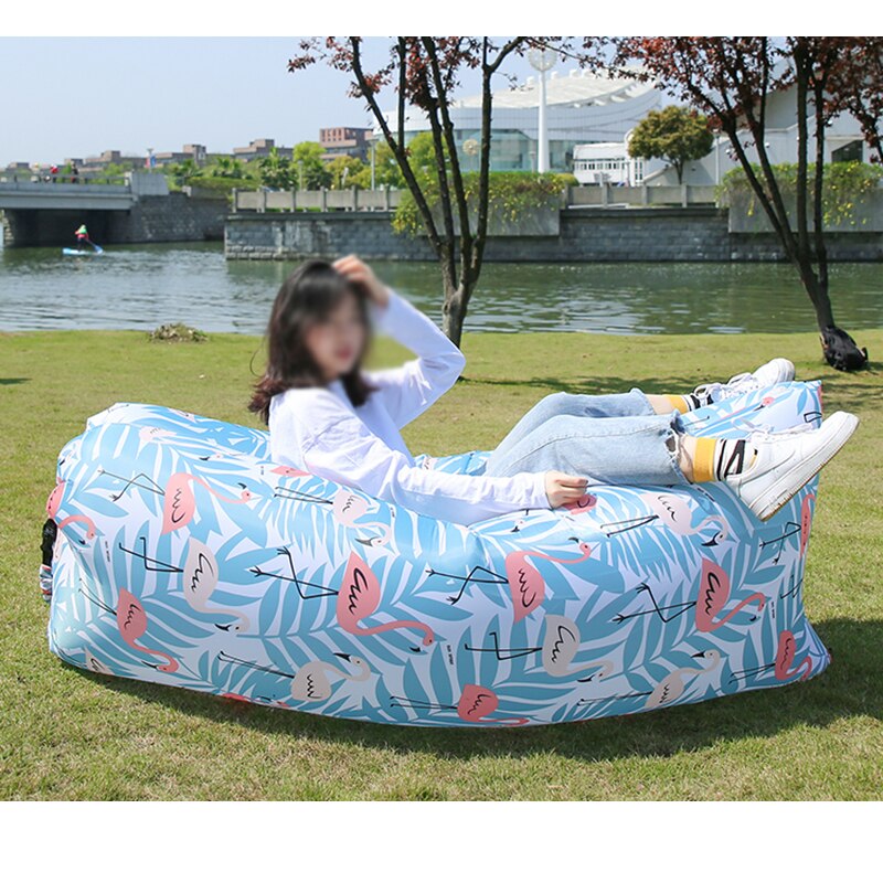 Camping Strand Ligstoel Opblaasbare Lounger Air Sofa Met Draagbare Pakket Voor Reizen, Kamperen, Wandelen, zwembad En Strand Partijen