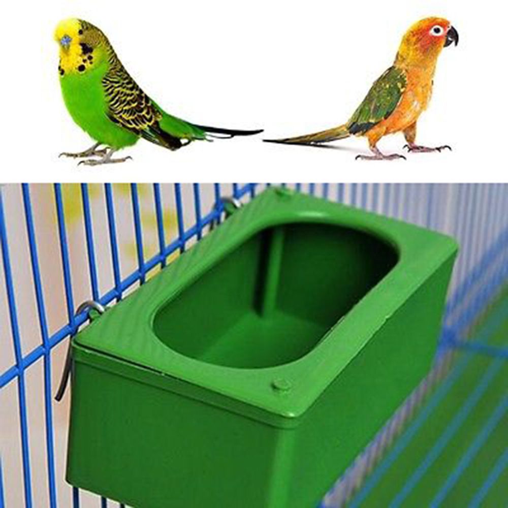 Huisdier Vogels Opknoping Voerbak Papegaai Voedsel Water Kom Voeden Splash-Proof Cup Plastic Vogel Duiven Kooi Feeder