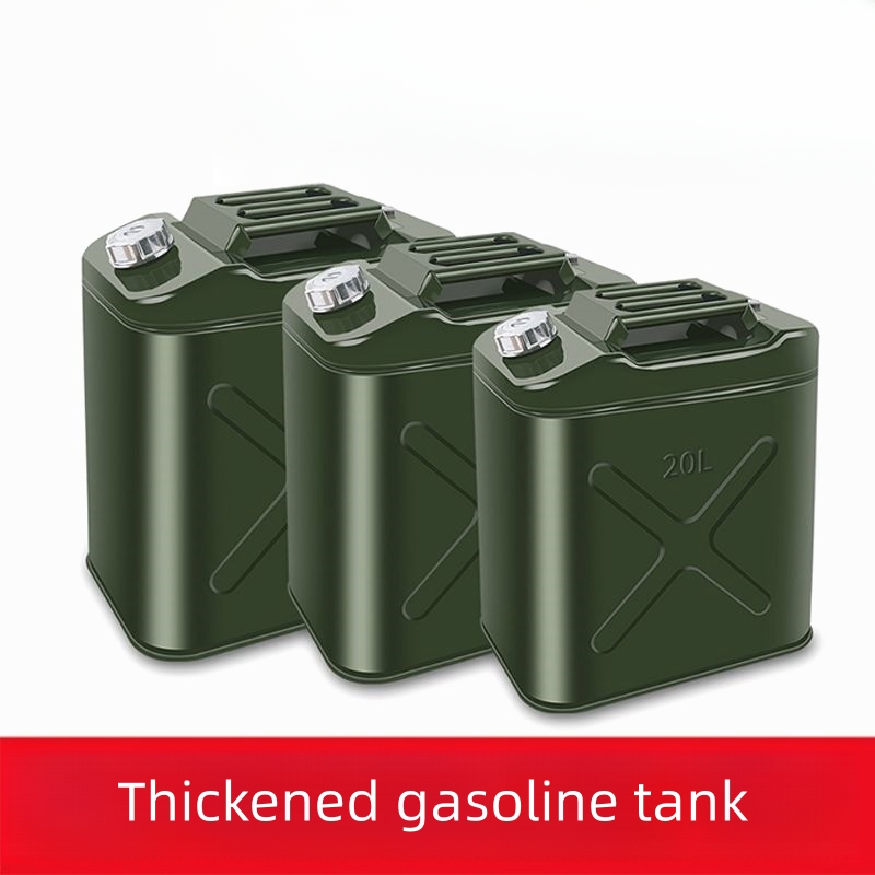 Car gasoline barrel diesel fuel tank car spare fuel tank 10 liters 20 liters thickened tin bucket