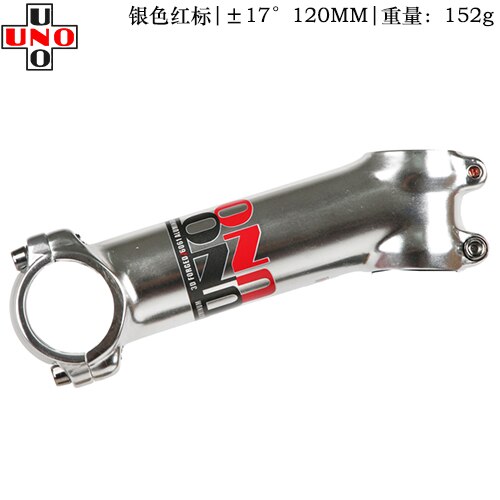 UNO Sliver Bike Stem Ultralight 7 17 35 Degree MTB Road Stem for Fork 28.6 31.8mm 60/70/80/90/100/110/120/130mm Mountain Bicycle: 17 degree 120mm