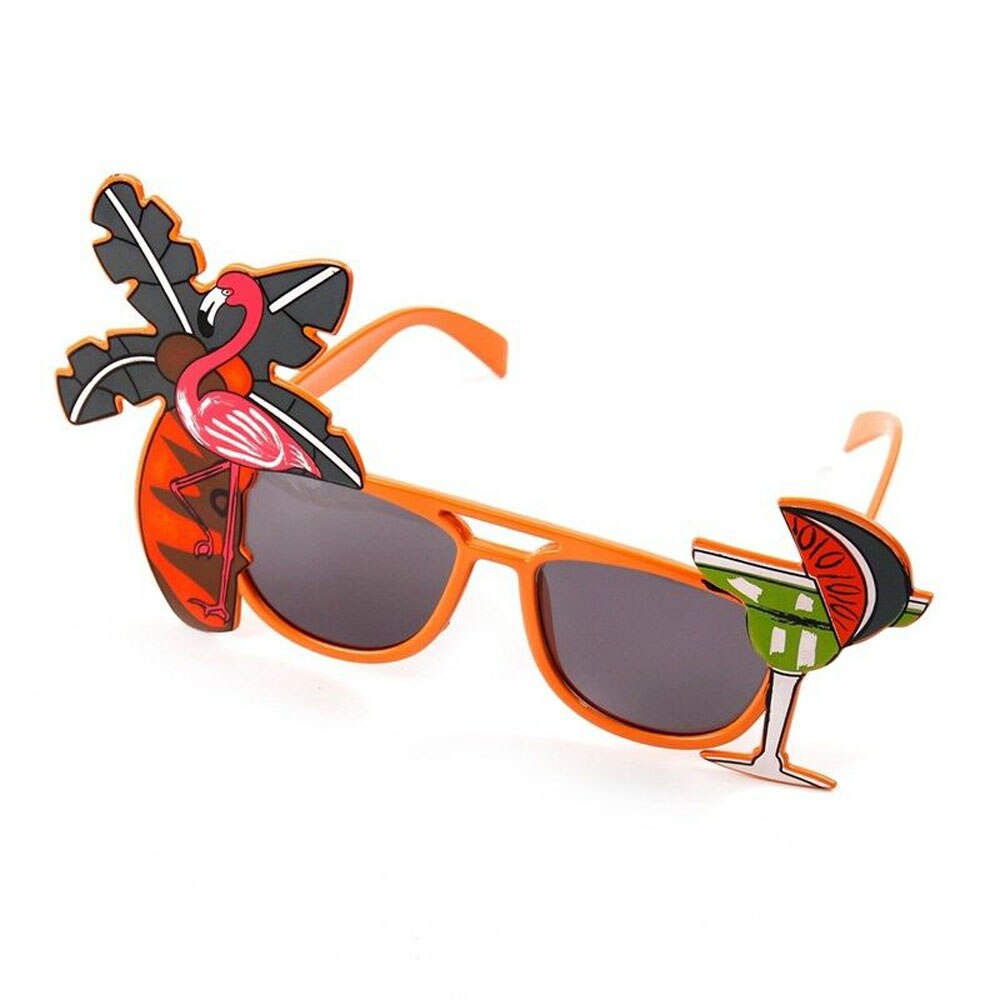 1 par strand hawaii fest solbriller ananas flamingo solbriller hawaii tropiske briller dekoration sommer luau fest begivenhed: 6