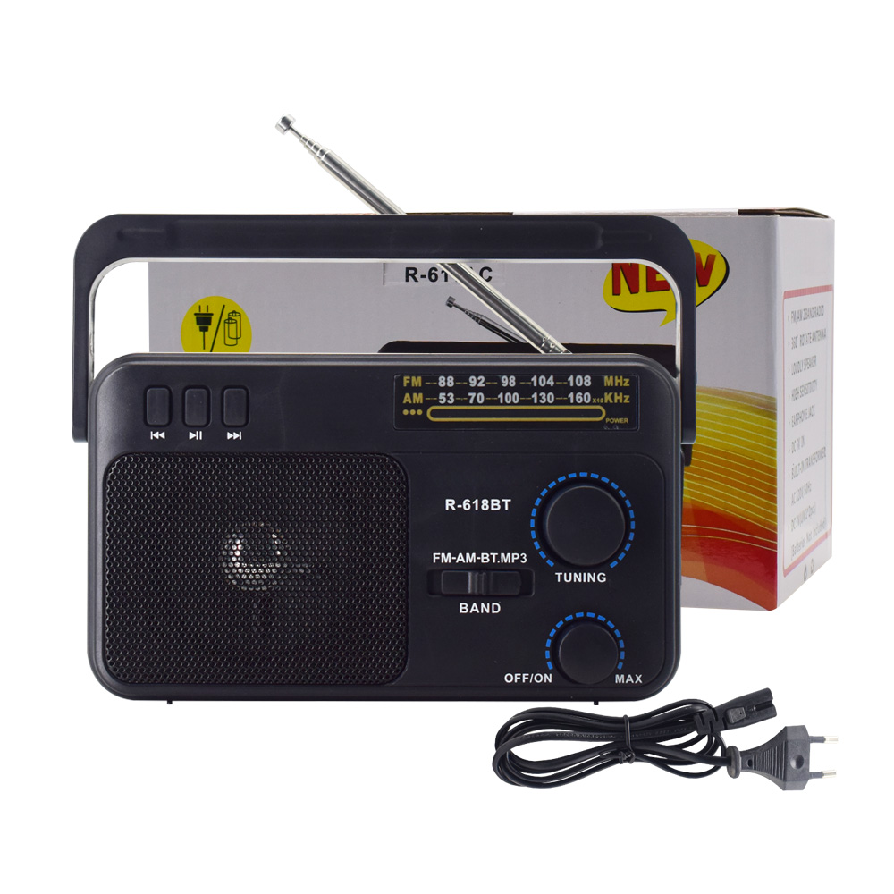 Radio AM FM Transistor Short Wave Radio Powered by 3V Two Battery or Home, Large Knob, Odpowiednie do użytku wewnątrz i na zewnątrz: Default Title