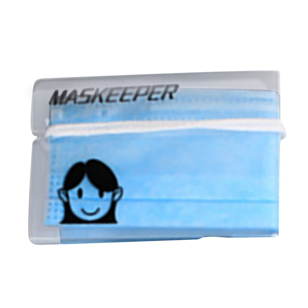 1PC Faltbare Maske Lagerung Clip Kunststoff Portable Storage Tasche Nette Maske Box Maskeeper Organizer Container Fall Maske Keeper: M