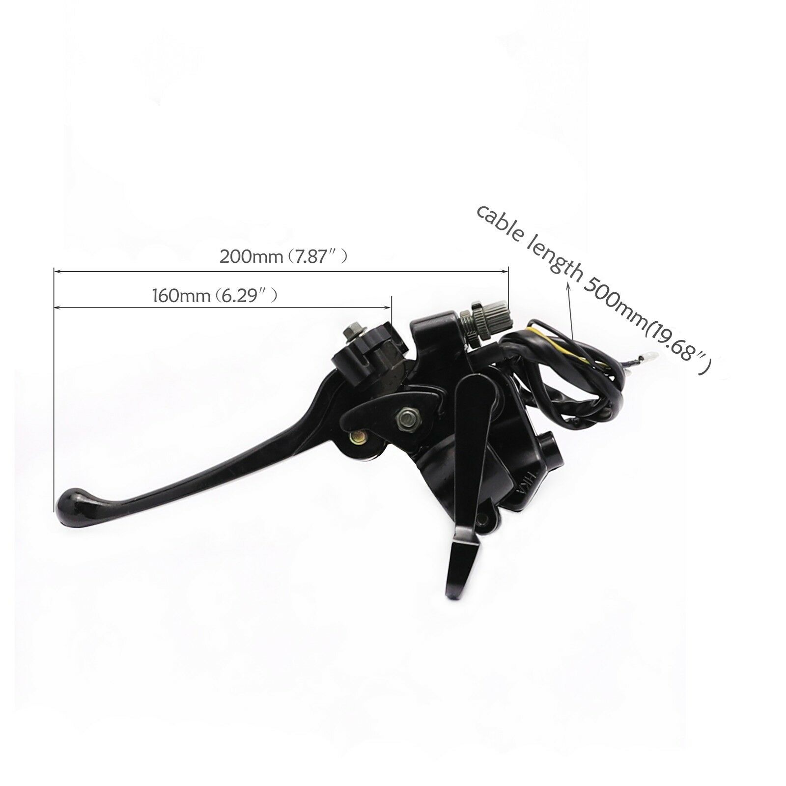 500mm Cable Thumb Throttle Brake Lever Assembly Twist Handle ATV Quad Go Kart