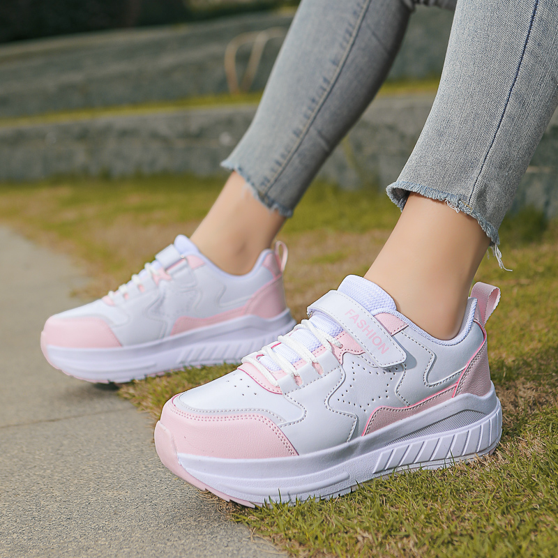 Kids Roller Skate Shoes Casual Sports Children 4-Wheels Sneakers for Boys and Girls Nice Footwear