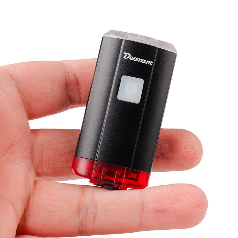 2 In 1 Fiets Koplamp Achterlicht Lamp 15 Modes 800Mah Stuur Helm Mount Usb Lading Fietsen Voor Verlichting visuele Waarschuwing