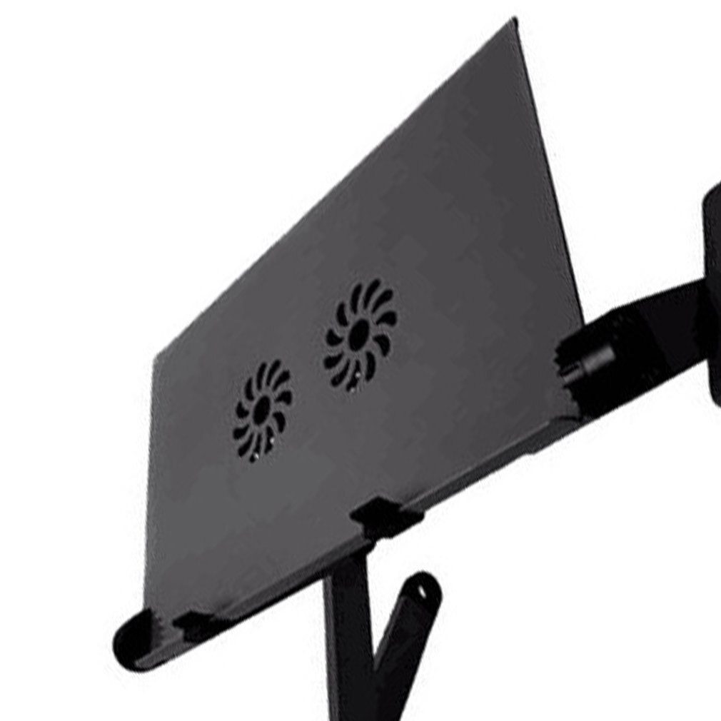 Aluminum Alloy Laptop Computer Table Bed Computer Table Folding Table With Radiator Fan Magnesium Alloy Panel
