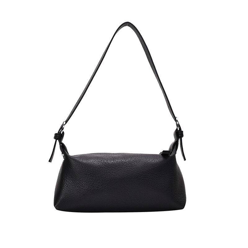 Hobos, bolsos Vintage para mujer, , Bolso pequeño de hombro, estilo Retro sencillo, bolsos de mano para mujer, Mini bolsos de mano para mujer: Black shoulder bag