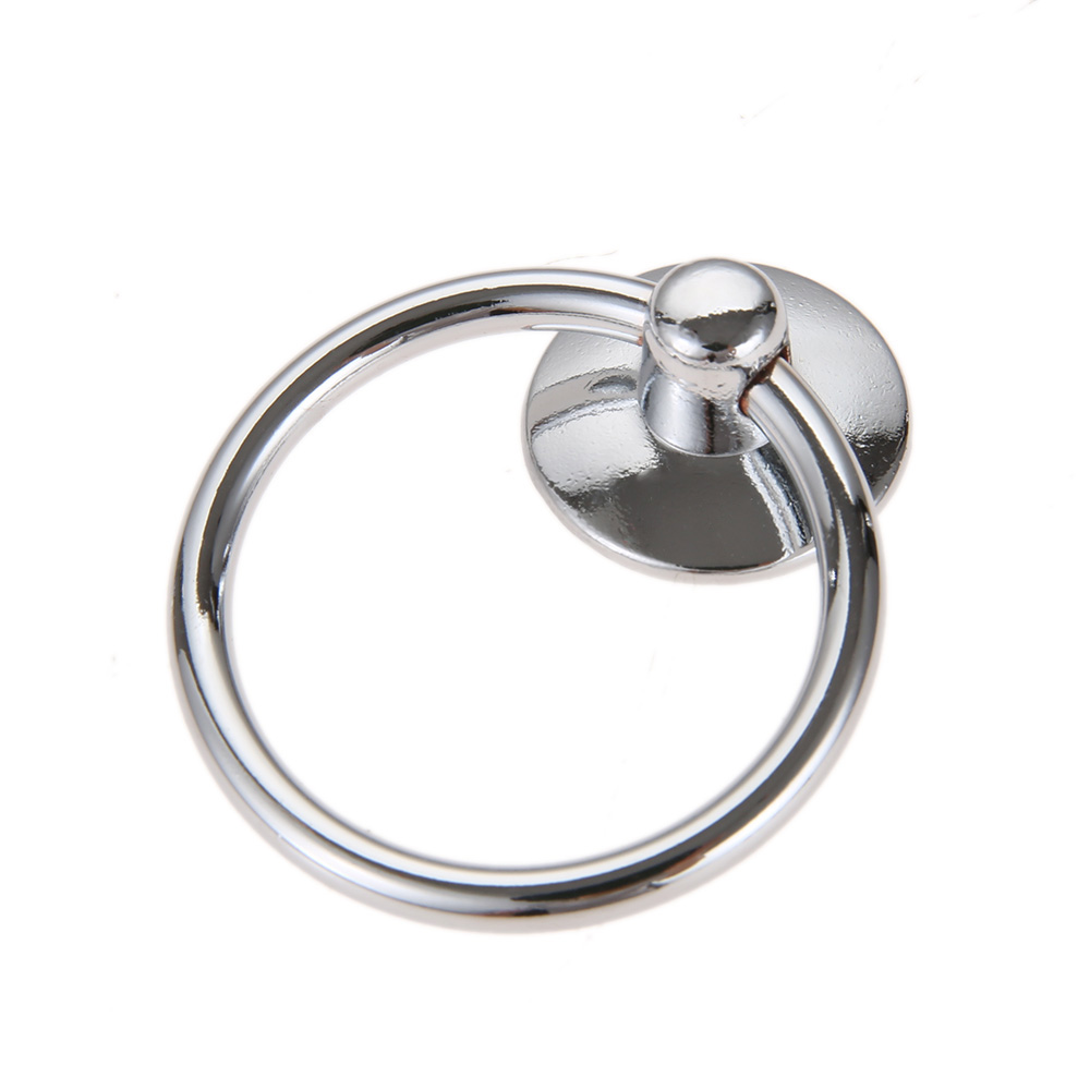 5 teile/satz Ring Knopf Einzigen Loch Metall Griff w/schraube Pull Decor Ktichen Schublade Schrank Gold Silber Schwarz Weiß antike Bronze