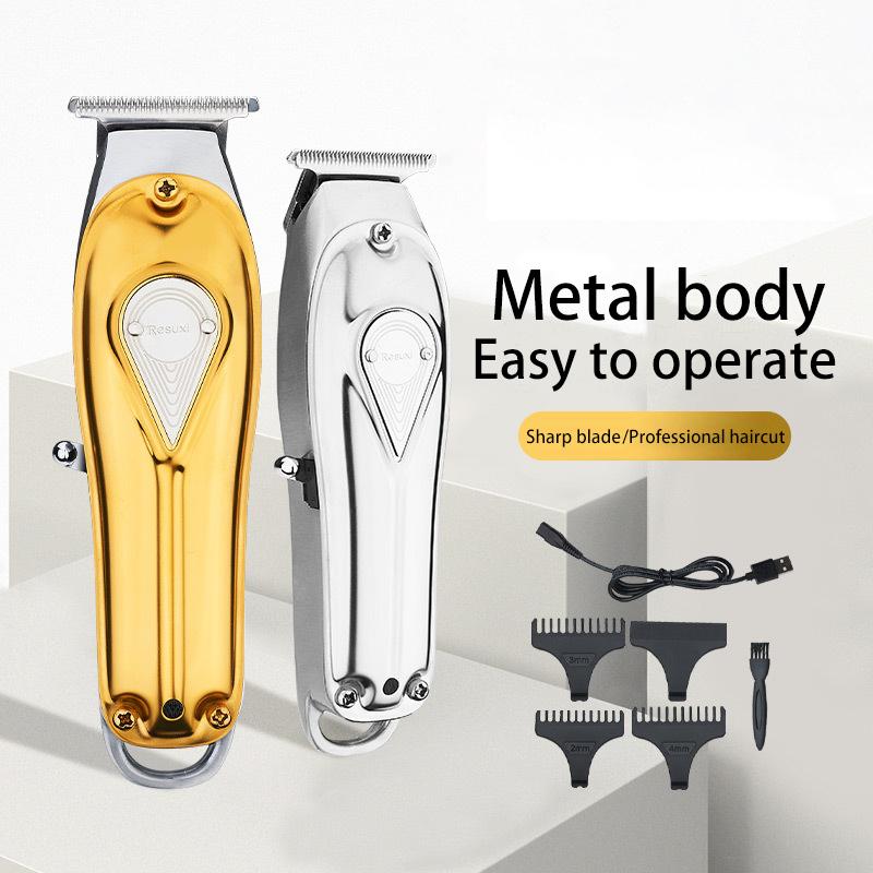 RESUXI Electric Hair Clipper For Men Barber Beard Trimmer Shaver Cordless Rechargeable Hair Cutting Machine