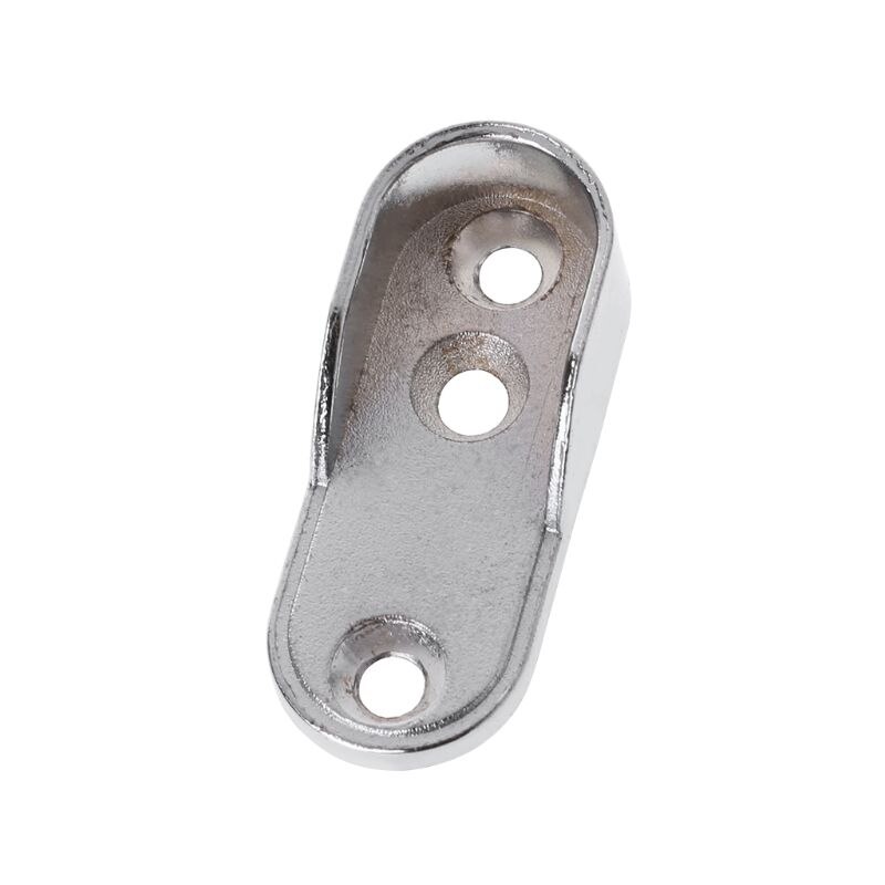 2Pcs Wardrobe Clothes Tube Support Closet Rod Pole End Bracket Thickening Holder