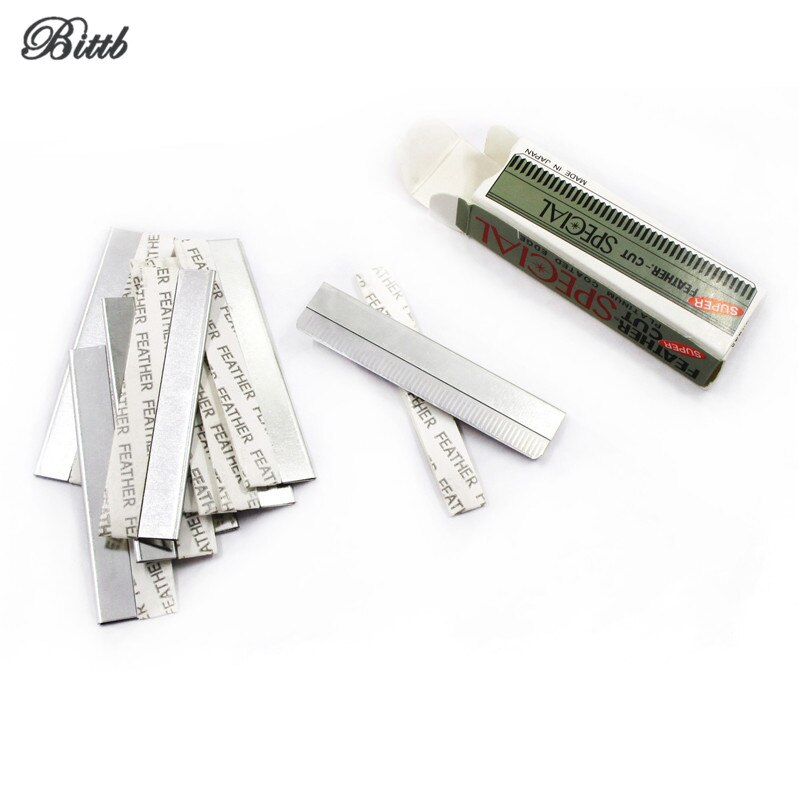 10Pcs Stainless Steel Eyebrow Trimmer Razor Blade Women, Eye Brow Hair Remover Makeup Tool Eyebrow Replacement Razor Blade