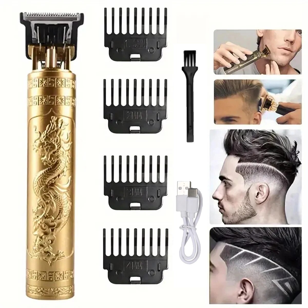 T9 USB elektrische tondeuse voor mannen Haarsnijmachine Oplaadbare man scheerapparaat Trimmer Kapper Technische baardtrimmer