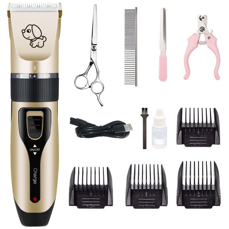 Rechargeable Dog Hair Trimmer Electrical Pet Hair Clipper USB Charging Low-noise Cat Hair Remover Grooming Hair Cutter Machine