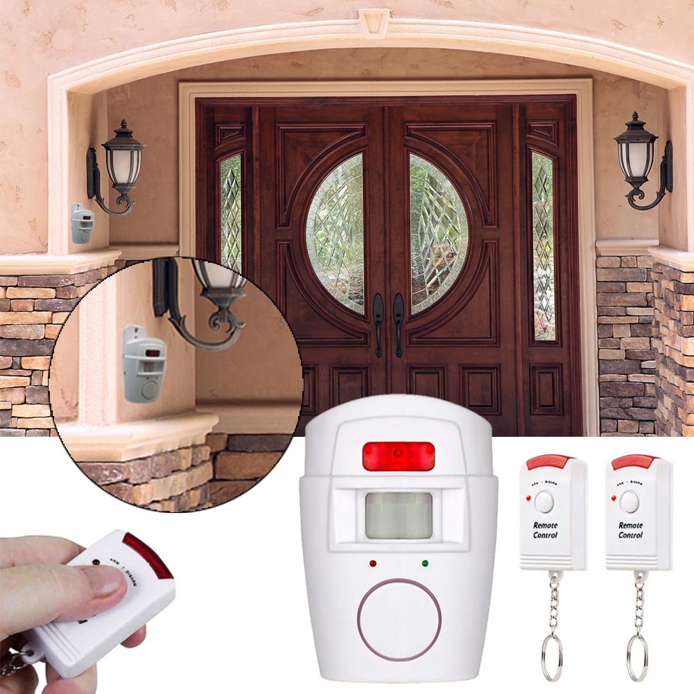 Afstandsbediening Infrarood Draadloze Deur Window Home Alarm Draadloze PIR/Motion Alarm Sensor + 2 Afstandsbediening Alarm 120db