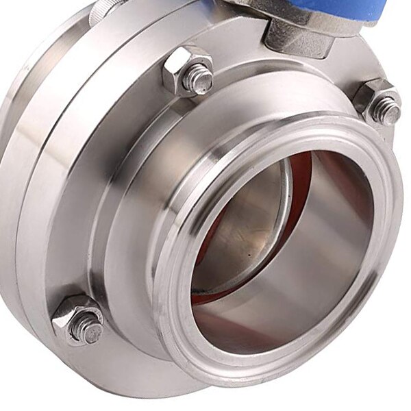 Tri Clamp Butterfly Valve Squeeze Trigger for Homebrew Dairy Product 1-1/2 inch 38mm SS304 Stainless Steel Sanitary 1.5 inch