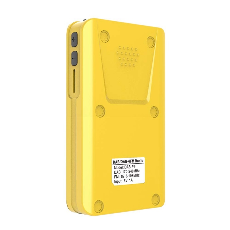 Pocket Dab Digital Radio, 87.5-108Mhz Mini Dab+ Digital Radio with Mp3 Player Fm Radio Lcd Display and Loudspeaker