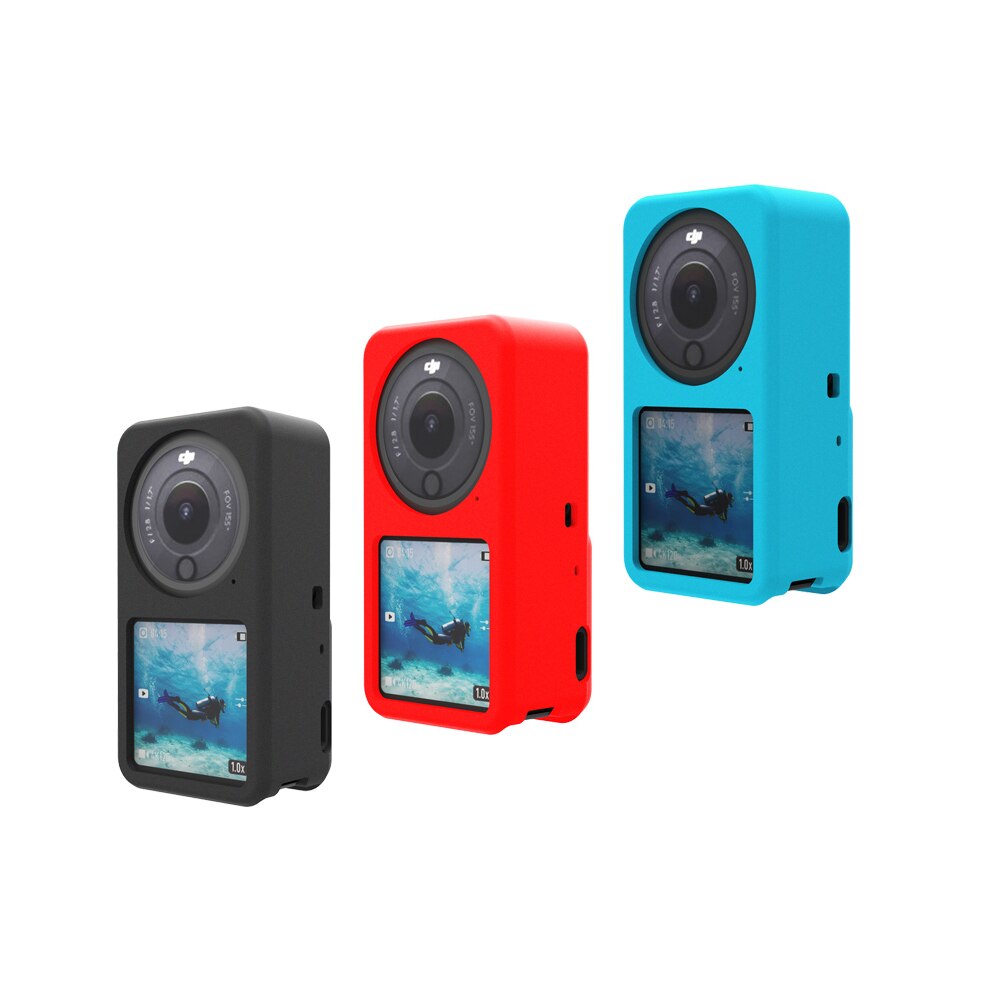 Schutzhülle aus weichem silikon für dji action 2 kamera, staubdichter rahmen, zubehör für die dji action 2