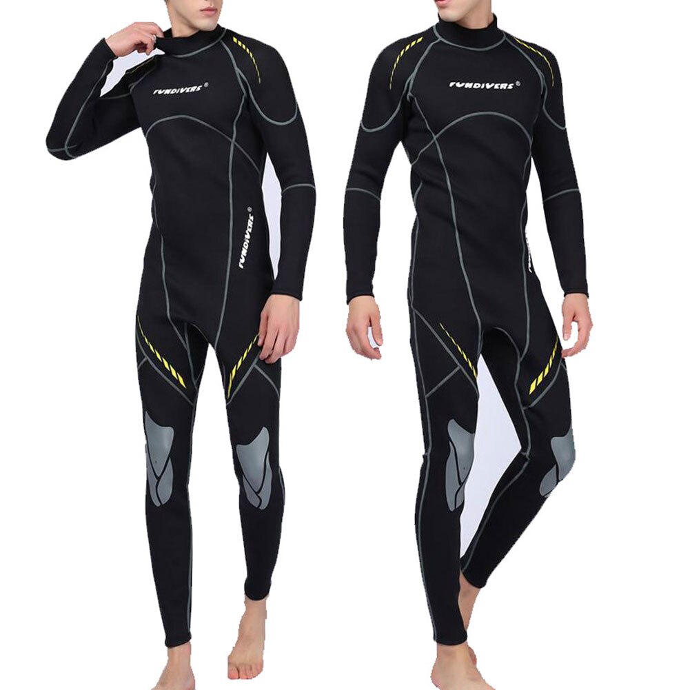 Premium Neoprene Wetsuit 3mm Men Scuba Diving Thermal Winter Warm Wetsuits Full Suit Swimming Surfing Kayaking Equipment Black