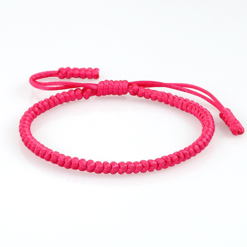 19 Colors String Braided Bracelet Men Women Handmade Tibetan Bracelets Bangles Lucky Rope Thread Prayer Jewelry Friendship: Style 8