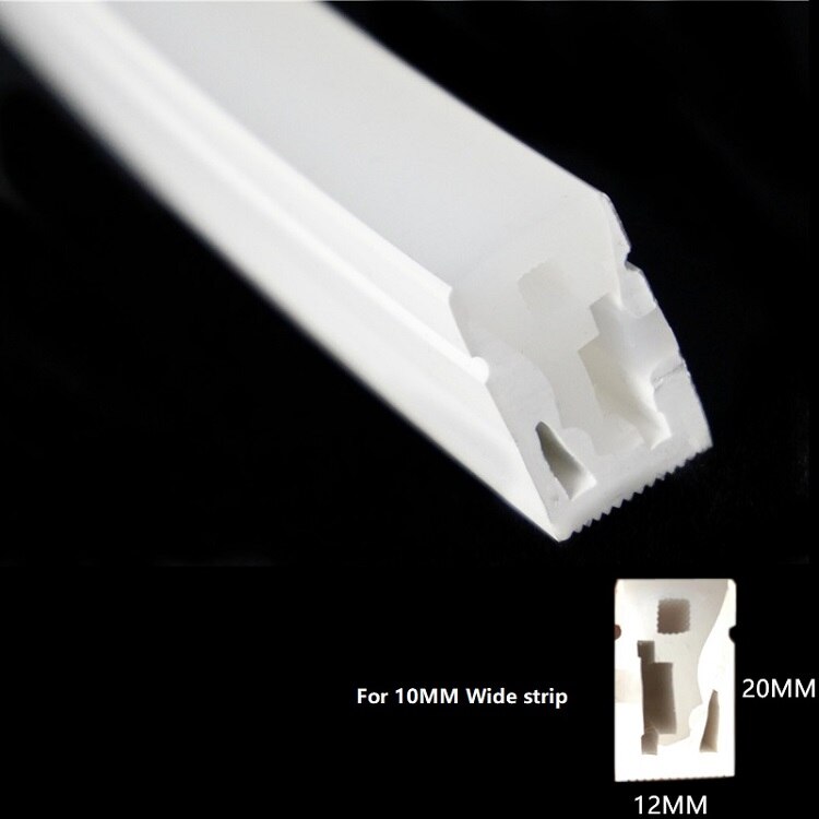 Led Neon Flex Behuizing, Siliconen Buis Flexibele 5V 12V 24V Tape Strip Kanaal, gipsplaten Verzonken Opbouw Curve Lineaire Licht: 1220-S