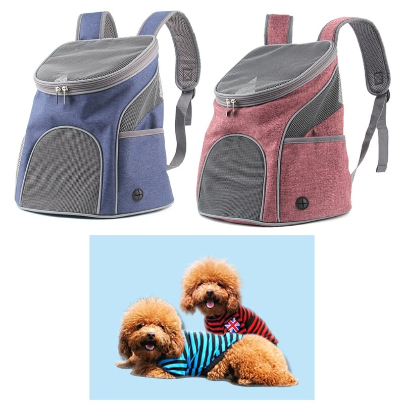 Pet Backpack Large Space with Elastic Band Breathable Thicken Multicolor Foldable Dogs/Cats Outing Pets Accessories