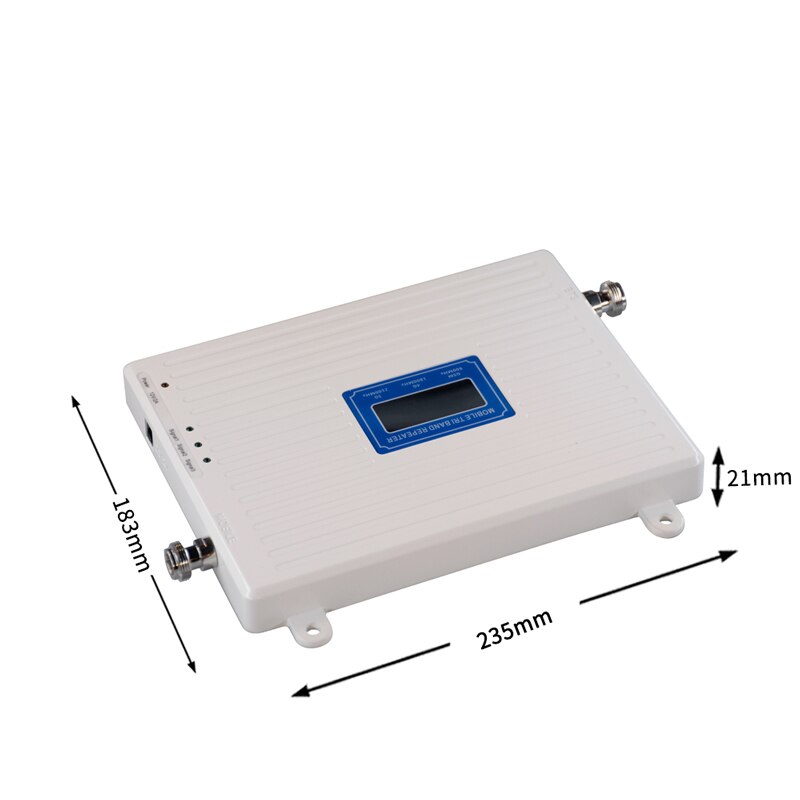 Gsm Repeater 2G 3G 4G Lte Cellulaire Tri Band Mobiele Signaal Versterker 4G Versterker Gsm Dcs wcdma 900 1800 2100 Geen Antenne