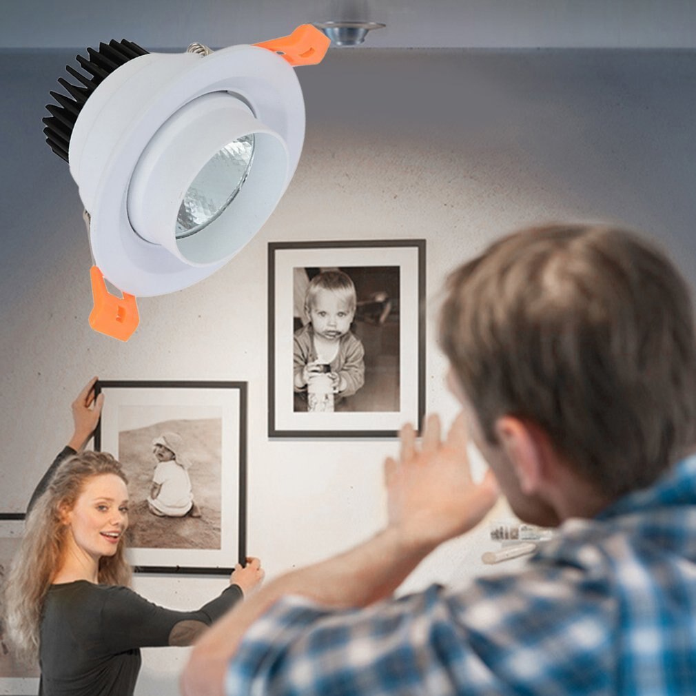 Led Downlight Verstelbare Hoek Plafondlamp Spot Light Ronde Led-paneel Licht Opbouw Muur Kast Display Hotel Lampen