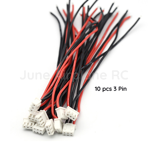 10pcs/lot 2S 3S 4S 6S 8S 9S Lipo Battery Balance Charger Cable IMAX B6 Connector Plug Wire: 2S 3 wire