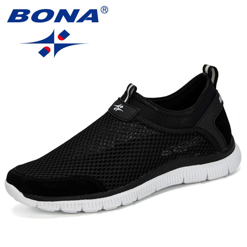 BONA Style Men Breathable Comfortable Sneakers Wear-Resistant Lightweight Man Causal Shoes Zapatos Hombre Male