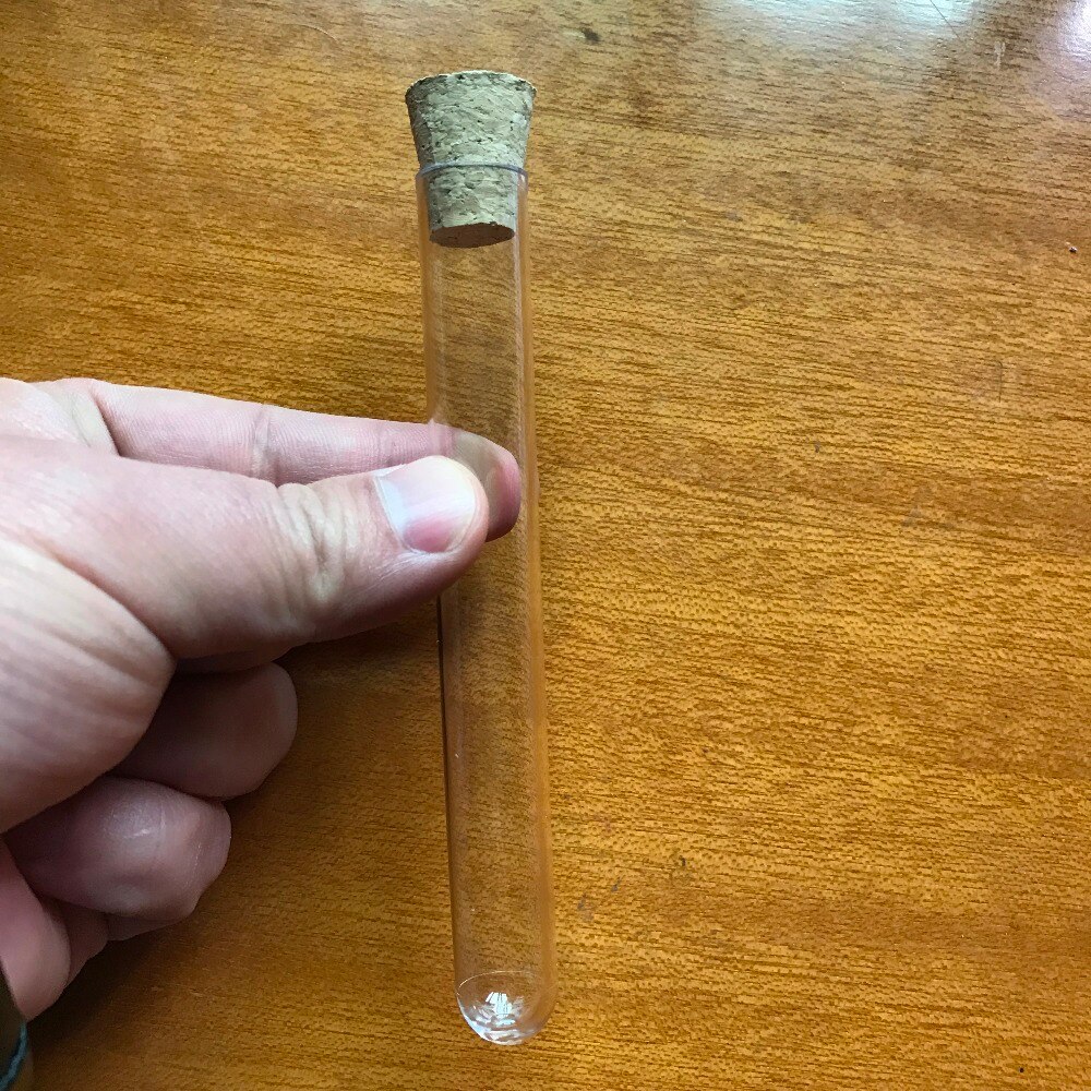 100 stuks 16 x 125 mm 17ml plastic reageerbuis met kurk  ,5- inch helder als glazen feestgunst bar wijnbuis, alle maten in de winkel