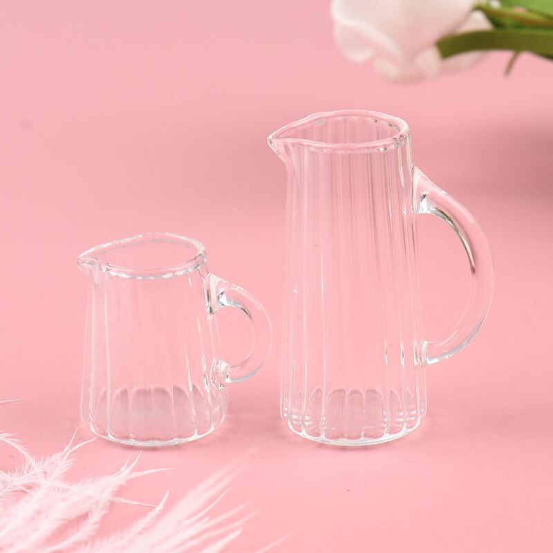 1Pc 1:12 Scale Miniature Glass Drinking cup Dollhouse Kitchen Accessories DIY Toys