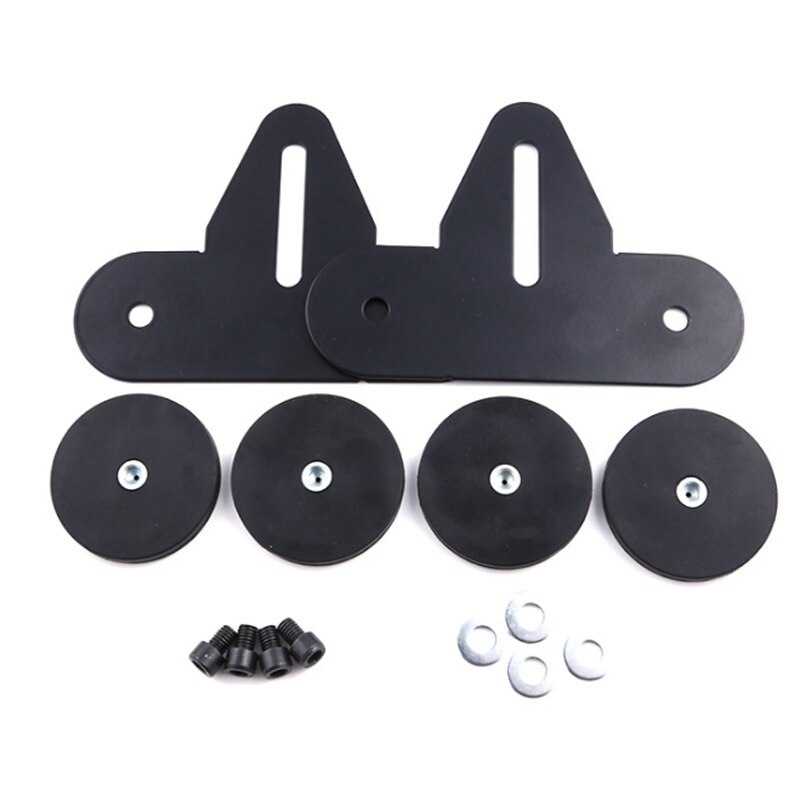 2 stk bil tag led lys bar holdbart monteringsbeslag stærk netic base holder til suv tag bar holder