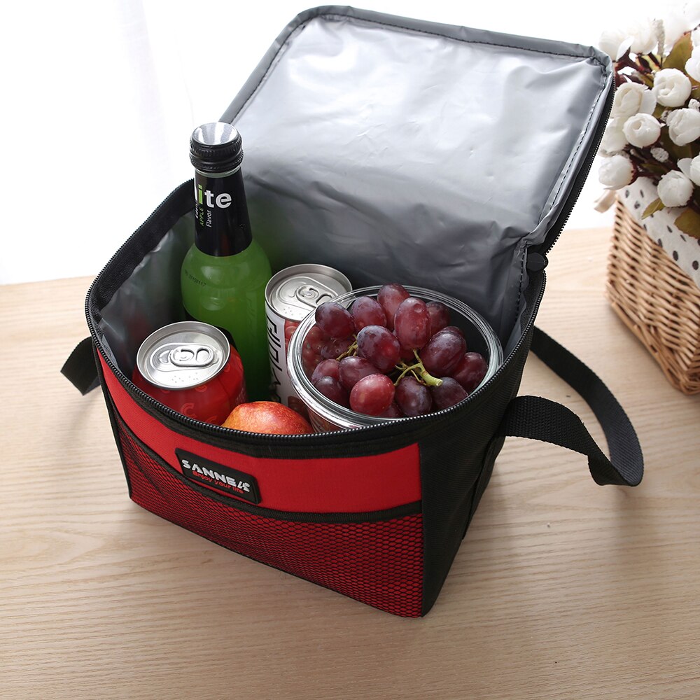 SANNE 4L Children&#39;s Insulated Lunch Bag Waterproof Food Cooler Bag Thermal Portable Coke/Beer Bag Mummy Bag Refrigerator Bag