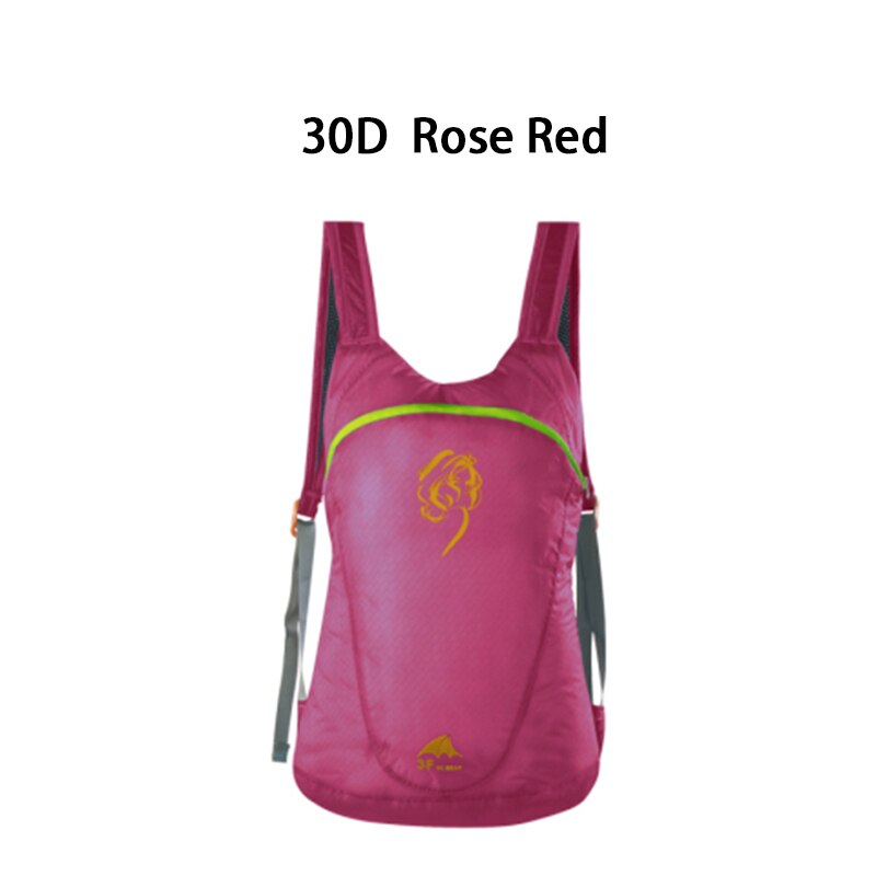 3F UL GEAR Dandelion Ultralight Folding Bag Waterproof Backpack Can Hold Water: 30D Rose red
