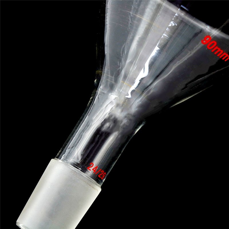 Peerless 100ml Chemistry Laboratory Glassware ,Lab Glassware,Made From Borosilicate 90mm 24/40 Glass Powder Funnel