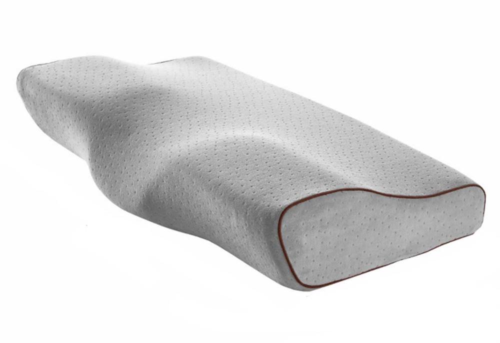 Ortopedisk kudde slow rebound memory foam kudde sängkläder nackstöd nackstöd för att sova ergonomisk hälsokudde: Grå / 50 x 30cm