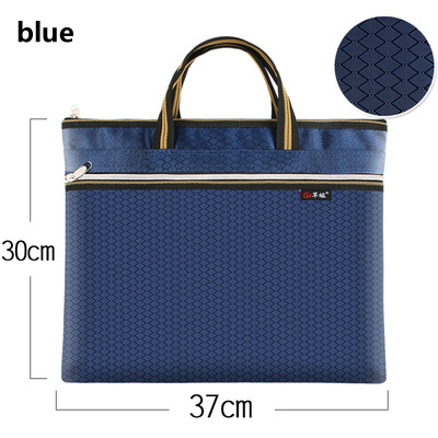 4 Color Commercial Business Document Bag A4 Tote file folder Filing Bag Meeting Bag Side Zipper Pocket office bags for documents: 6