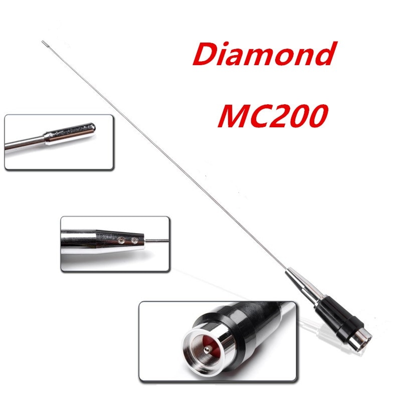 Diamante MC-200 UHF 320-500MHz 250W 57cm MC200 antena da Antena Do Carro para o Rádio Móvel de Alto Desempenho