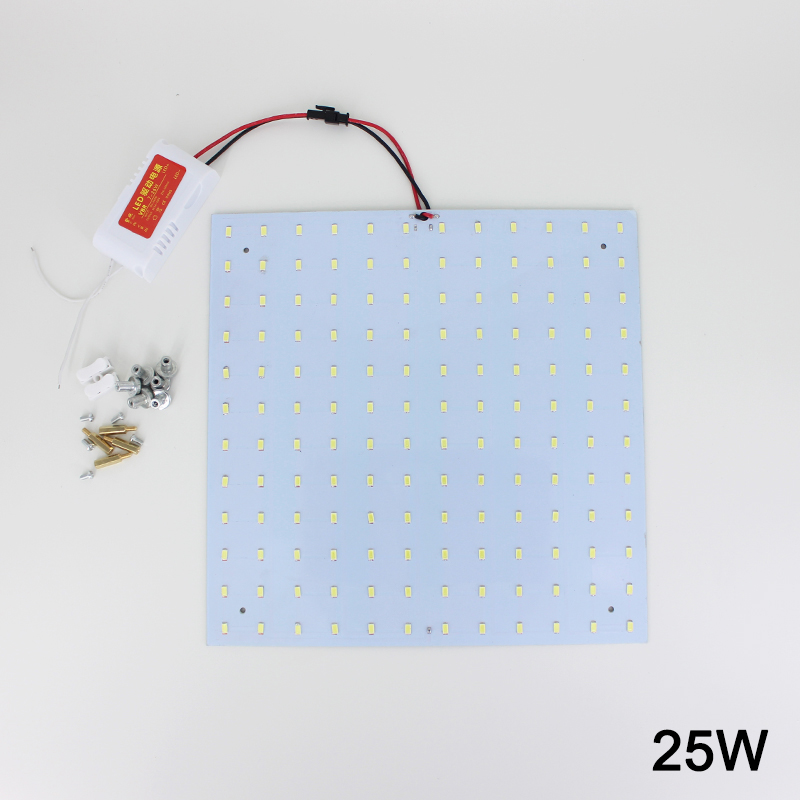 180-265V Led-paneel Lamp Vierkante 10W 15W 18W 20W 25W 35W 5730 Magnetische LED Plafond Panel Licht Plaat Aluminium Board: 25W Square / Warm white